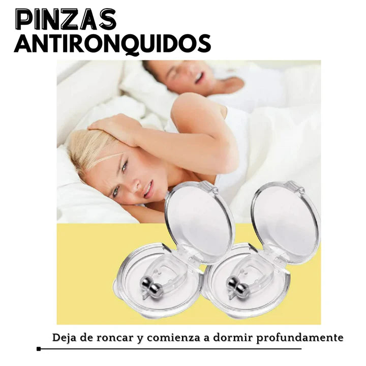 Clip Magnético Antironquidos – Pack de 4 Dilatadores Nasales Reutilizables